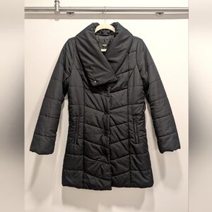 Mossimo Black Longline Puffer Coat Size Small